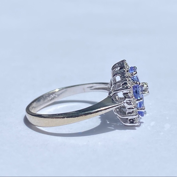14KT diamond/tanzanite ring 💍 - Picture 8 of 17